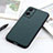 Soft Luxury Leather Snap On Case Cover B01H for Oppo A36 Green
