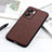 Soft Luxury Leather Snap On Case Cover B01H for Oppo A56S 5G Brown