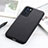 Soft Luxury Leather Snap On Case Cover B01H for Oppo Reno6 Pro 5G India Black