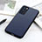 Soft Luxury Leather Snap On Case Cover B01H for Oppo Reno6 Pro 5G India Blue
