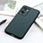 Soft Luxury Leather Snap On Case Cover B01H for Oppo Reno7 SE 5G Green