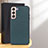 Soft Luxury Leather Snap On Case Cover B01H for Samsung Galaxy S24 5G Green