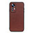 Soft Luxury Leather Snap On Case Cover B01H for Xiaomi Mi 12 Lite 5G Brown