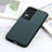 Soft Luxury Leather Snap On Case Cover B01H for Xiaomi Poco F4 5G Green