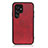 Soft Luxury Leather Snap On Case Cover B03H for Samsung Galaxy S21 Ultra 5G Red