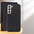 Soft Luxury Leather Snap On Case Cover B03H for Samsung Galaxy S25 5G Black