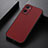 Soft Luxury Leather Snap On Case Cover B05H for Oppo A76 Red