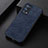 Soft Luxury Leather Snap On Case Cover B05H for Oppo Reno6 Pro 5G Blue