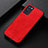 Soft Luxury Leather Snap On Case Cover B05H for Oppo Reno6 Pro 5G India Red