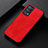 Soft Luxury Leather Snap On Case Cover B05H for Oppo Reno6 Pro 5G Red