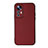 Soft Luxury Leather Snap On Case Cover B05H for Xiaomi Mi 12 5G Red