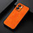 Soft Luxury Leather Snap On Case Cover B06H for OnePlus Nord N300 5G Orange