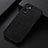 Soft Luxury Leather Snap On Case Cover B06H for Oppo A76 Black
