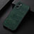 Soft Luxury Leather Snap On Case Cover B06H for Oppo A76 Green