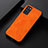 Soft Luxury Leather Snap On Case Cover B06H for Oppo Reno6 Pro 5G India Orange