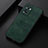 Soft Luxury Leather Snap On Case Cover B06H for Oppo Reno7 SE 5G Green