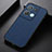 Soft Luxury Leather Snap On Case Cover B07H for Oppo Reno8 5G Blue