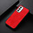 Soft Luxury Leather Snap On Case Cover B07H for Samsung Galaxy F23 5G Red
