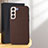 Soft Luxury Leather Snap On Case Cover B07H for Samsung Galaxy S25 Plus 5G