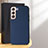 Soft Luxury Leather Snap On Case Cover B07H for Samsung Galaxy S25 Plus 5G