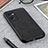Soft Luxury Leather Snap On Case Cover B08H for Oppo Reno7 5G Black