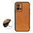 Soft Luxury Leather Snap On Case Cover B08H for Vivo T1 5G India