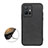 Soft Luxury Leather Snap On Case Cover B08H for Vivo T1 5G India Black