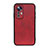 Soft Luxury Leather Snap On Case Cover B08H for Xiaomi Mi 12 Lite 5G Red