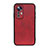 Soft Luxury Leather Snap On Case Cover B08H for Xiaomi Mi 12 Pro 5G Red