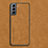 Soft Luxury Leather Snap On Case Cover C01 for Samsung Galaxy S23 Plus 5G Brown