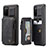 Soft Luxury Leather Snap On Case Cover C01S for Samsung Galaxy S20 Black