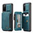 Soft Luxury Leather Snap On Case Cover C01S for Samsung Galaxy S20 Blue