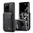 Soft Luxury Leather Snap On Case Cover C01S for Samsung Galaxy S20 Ultra Black