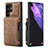 Soft Luxury Leather Snap On Case Cover C01S for Samsung Galaxy S21 Ultra 5G