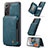 Soft Luxury Leather Snap On Case Cover C01S for Samsung Galaxy S22 Plus 5G