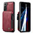 Soft Luxury Leather Snap On Case Cover C01S for Samsung Galaxy S22 Plus 5G