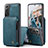 Soft Luxury Leather Snap On Case Cover C02S for Samsung Galaxy S21 Plus 5G