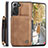 Soft Luxury Leather Snap On Case Cover C02S for Samsung Galaxy S21 Plus 5G