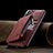 Soft Luxury Leather Snap On Case Cover C03S for Samsung Galaxy S21 Plus 5G Red