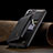 Soft Luxury Leather Snap On Case Cover C03S for Samsung Galaxy S22 Plus 5G Black