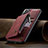 Soft Luxury Leather Snap On Case Cover C03S for Samsung Galaxy S22 Plus 5G Red