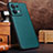 Soft Luxury Leather Snap On Case Cover DL1 for Oppo Reno8 5G Green