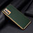 Soft Luxury Leather Snap On Case Cover DL2 for Oppo Reno6 Pro 5G India Green
