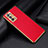 Soft Luxury Leather Snap On Case Cover DL2 for Oppo Reno6 Pro 5G Red