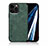 Soft Luxury Leather Snap On Case Cover DY1 for Apple iPhone 12 Pro Green