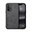 Soft Luxury Leather Snap On Case Cover DY1 for Oppo A95 4G Black