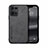 Soft Luxury Leather Snap On Case Cover DY1 for Oppo F21s Pro 4G Black