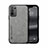 Soft Luxury Leather Snap On Case Cover DY1 for Oppo Reno5 Z 5G Gray