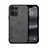 Soft Luxury Leather Snap On Case Cover DY1 for Oppo Reno7 4G Black