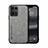 Soft Luxury Leather Snap On Case Cover DY1 for Oppo Reno7 4G Gray